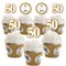 Big Dot of Happiness We Still Do - 50th Wedding Anniversary - Cupcake Decoration - Anniversary Party Cupcake Wrappers and Treat Picks Kit - Set of 24